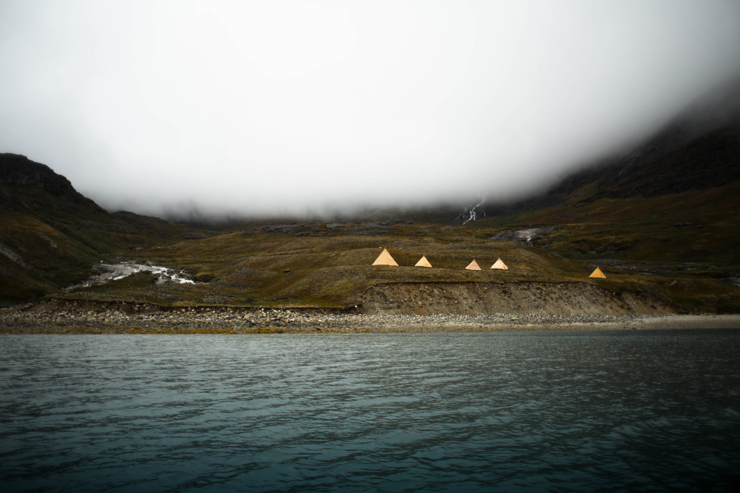Luxury camp in Nuuk Fiord