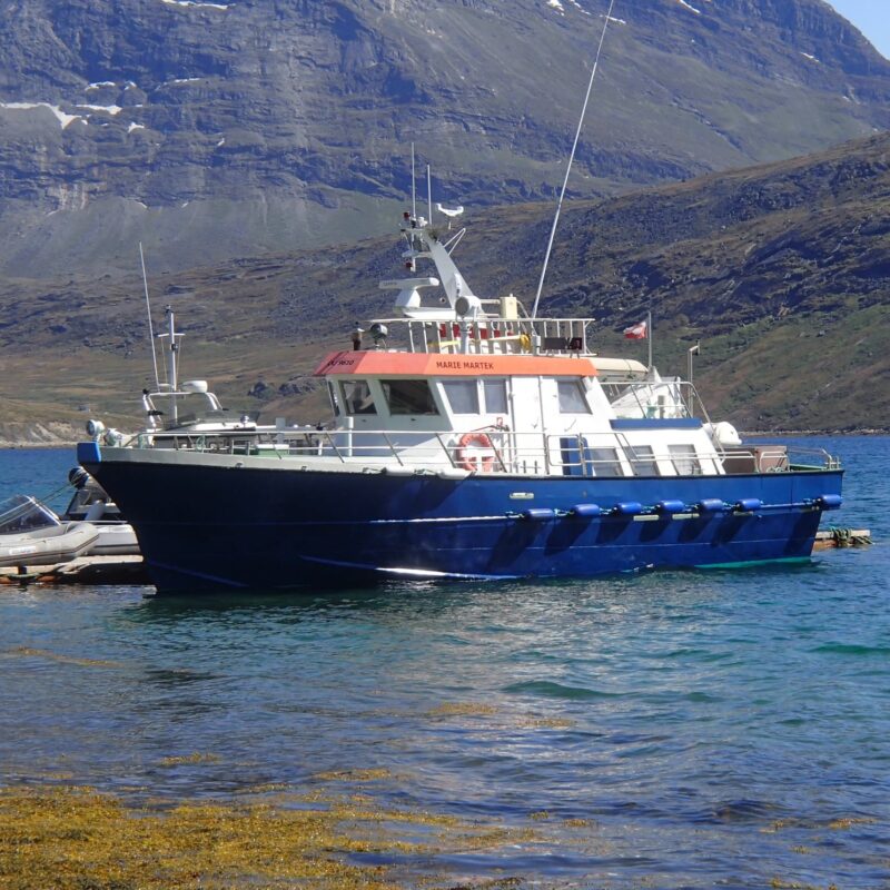 Marie Martek in fiord - Greenland Boat Tours Photo archive