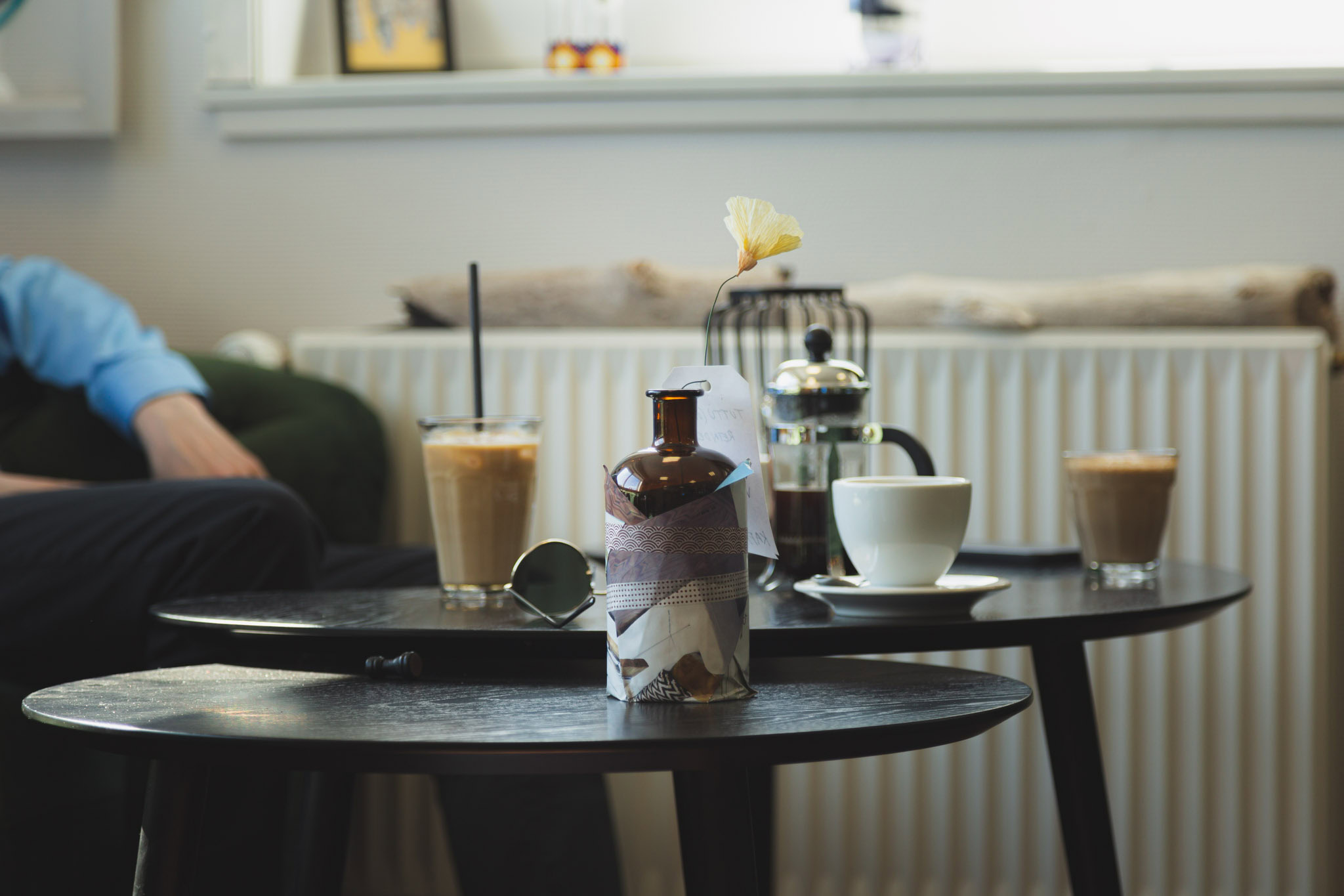 Kaffivik coffee on table café in nuuk - name, Visit Nuuk